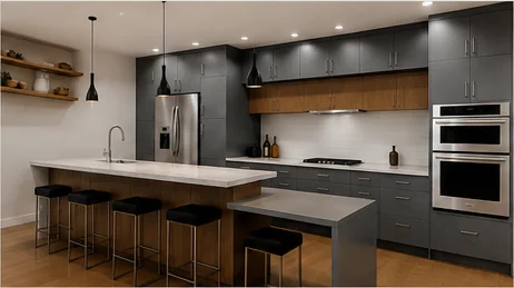 Contemporary kitchen cabinetry