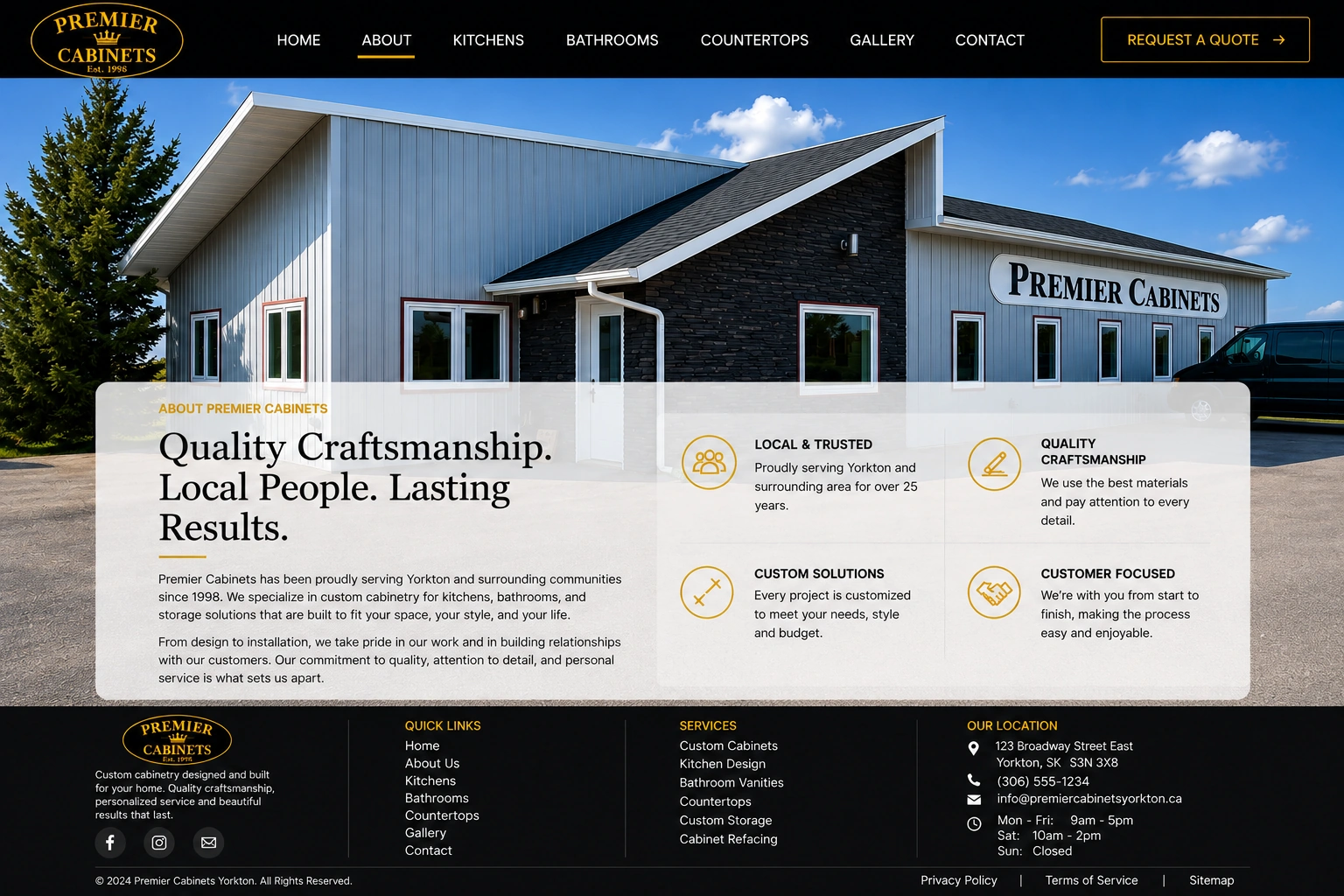 Premier Cabinets About page